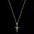 KIT - Corrente Grumet 1.5mm - Pingente Crucifixo Palito [P] 3x2cm - Banhado a ouro 18K - Garantia de 01 ano - comprar online