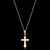 KIT - Corrente grumet 1.5mm - Pingente Crucifixo Português 3,5x2cm - Banhado a ouro 18K - Garantia de 01 ano - comprar online