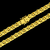 Corrente Friso S - Fecho gaveta - 12mm - Banhado a ouro 18K - Garantia de 01 ano