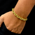 Pulseira Cadeado Quina - Fecho canhão - 8mm - Banhado a ouro 18K - Garantia de 01 ano