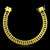 Pulseira Grumet Elo Duplo - Fecho gaveta - 13mm - Banhado a ouro 18K - Garantia de 01 ano - comprar online