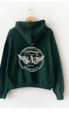 BUZO VINTAGE CANGURO VERDE INGLES en internet
