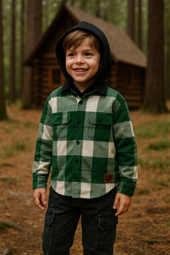 Camisa Viyela con capucha Verde en internet