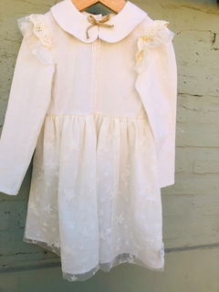 Vestido con microtul estrellas - comprar online