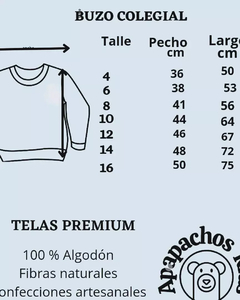 BUZO RUSTICO ESCOLAR UNISEX - comprar online