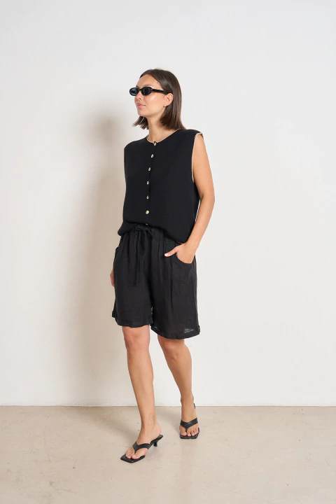 Bermuda Lino Cordón - comprar online