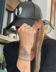 Gorra Negra Ecocuero