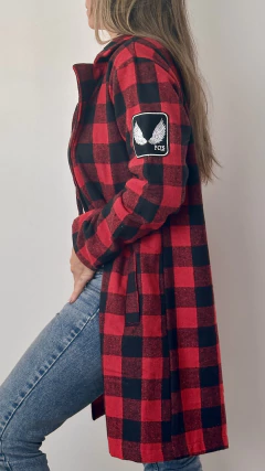 Saco de paño Rojo a cuadros - comprar online
