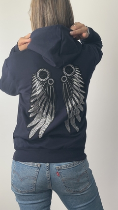 Cangurito Azul Alas Indio Espalda - comprar online