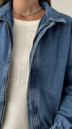 Campera Cargo Jean Alas Plateadas - tienda online