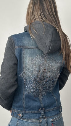 Campera Jean Manga Buzo Gunda - comprar online