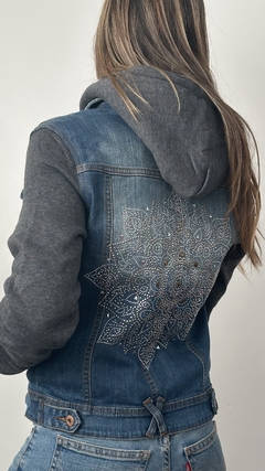 Campera Jean Manga Buzo Gunda