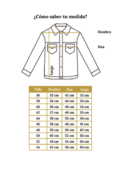 Campera Cielo Gunda Blanca y Gris