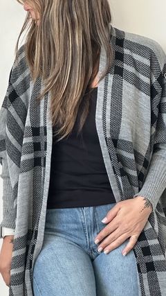 Saco Poncho Gris - comprar online