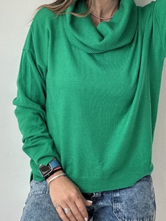Poleron Belen Verde Benetton Alas Negras - porquesiche