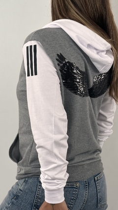 Cangurito combinado Gris y Blanco - comprar online