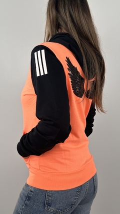 Cangurito Combinado Naranja Fluo y Negro - comprar online