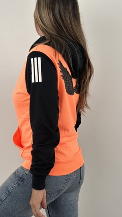 Cangurito Combinado Naranja Fluo y Negro