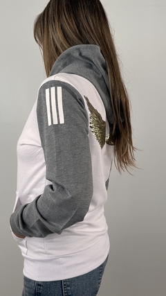 Cangurito Combinado Blanco y Gris - porquesiche