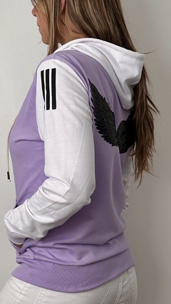 Cangurito combinado Lila y Blanco - comprar online