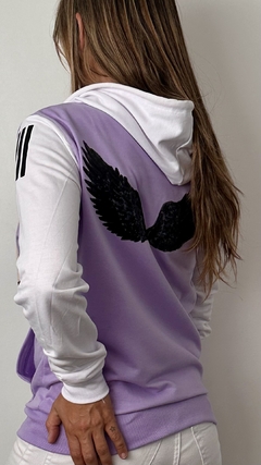 Cangurito combinado Lila y Blanco