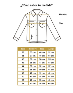 Campera Gunda Jean Negro - SALDO - tienda online