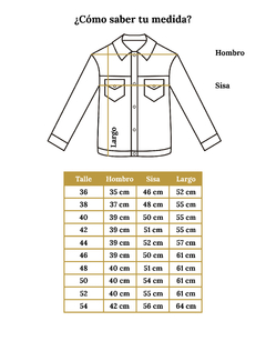 Campera Gunda Jean Negro - tienda online