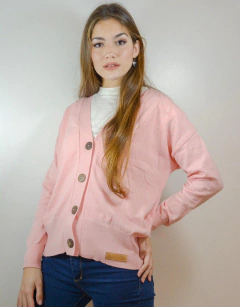 Saco botones Rosa alas Doradas - comprar online