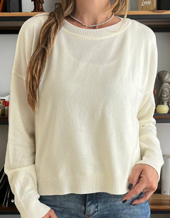 Suéter jazmín natural alas doradas - comprar online