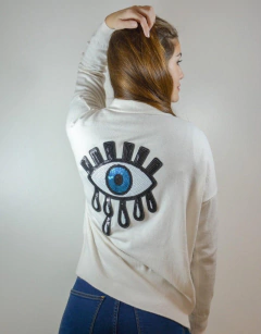 Saco botones Talismán Blanco