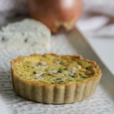 Tarta Cebolla y Roquefort - Keto