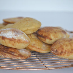 Pan pita con levain cetogénico de harina de almendras - KETO - Naturalmente Alma