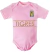 Pañalero Futbol Niña Tigres Rosa Dorado Personalizado Algodón en internet