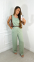 Conjunto Alfaiataria Pantalona Aline - Verde Pistache