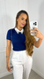 Blusa Modal Carla - Azul Marinho - comprar online