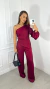 Conjunto Thay Vermelho Dahlia - Calça Pantalona e Blusa Nula Manga - comprar online