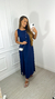 Vestido Longuete Anne - Azul Marinho - comprar online