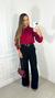 Calça Pantalona Com Cinto Isis - Preta - comprar online