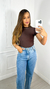 Body Gola Redonda Camilla - Café - comprar online