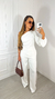 Conjunto Thay Off - Calça Pantalona e Blusa Nula Manga - LALINDA