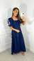 Vestido Longuete Clarice - Azul Marinho - comprar online