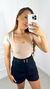 Body Decote Quadrado Eliete - Bege - comprar online