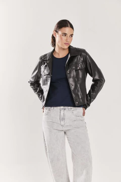 CHAQUETA LISA CUERO ECO (KOXIS) - The Market