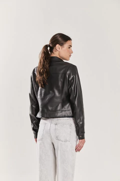 CHAQUETA LISA CUERO ECO (KOXIS) - tienda online