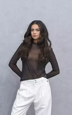 REMERA TUL STRASS (ALAPAR)