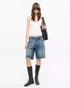 SHORT LOOSE WASHED BLUE (AY NOT DEAD) - comprar online