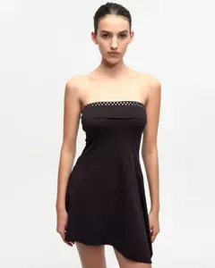 VESTIDO STRAPLESS MOLLY GRIS MEL TL V26(AY NOT DEAD) en internet
