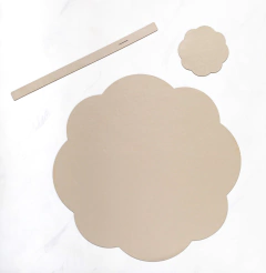 Jogo Americano Faux Leather - Flor - comprar online