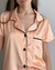 Pijama Emma naranja CORTO - comprar online