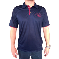 Camisa Polo Masculina Bordado Cavalo Crioulo com Detalhe no Peitilho e na Manga Adulta-Los Regallos - Casa do Gaúcho
